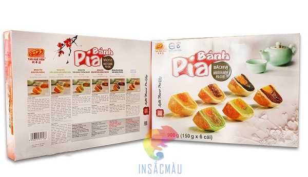 Mẫu hộp giấy đựng bánh pía