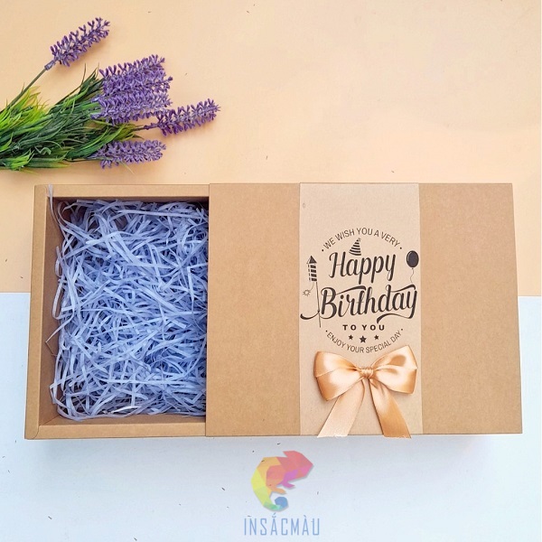 Mẫu hộp quà tặng bằng giấy kraft