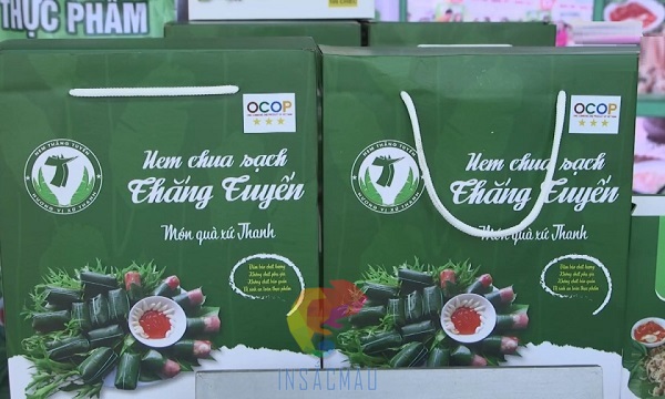 Quy cách in hộp giấy đựng nem chua tiêu chuẩn tại In Sắc Màu