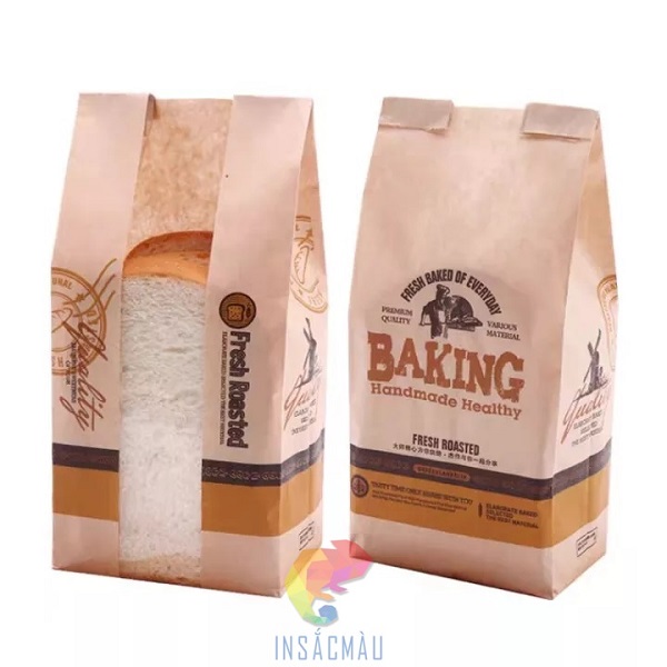 Mẫu túi giấy đựng bánh mì sandwich