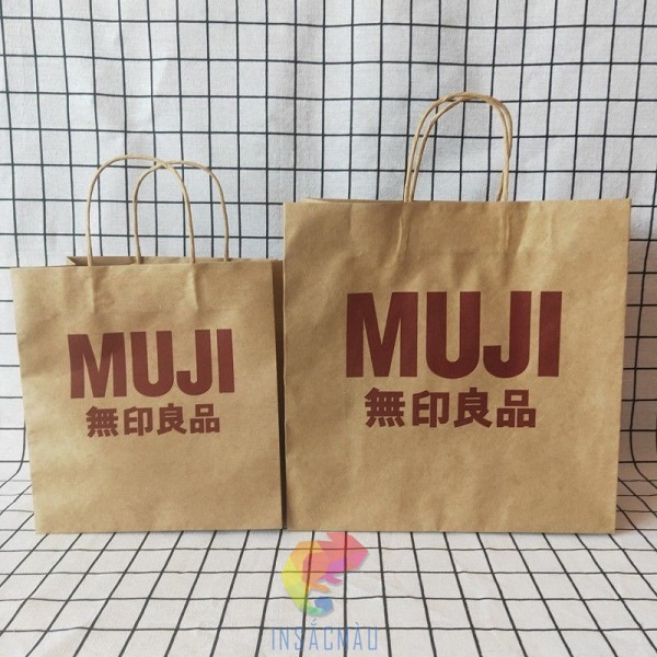 Mẫu túi giấy thời trang thương hiệu Muji