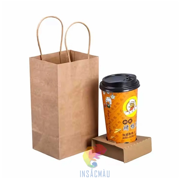 Mẫu túi giấy đựng đồ uống mang đi