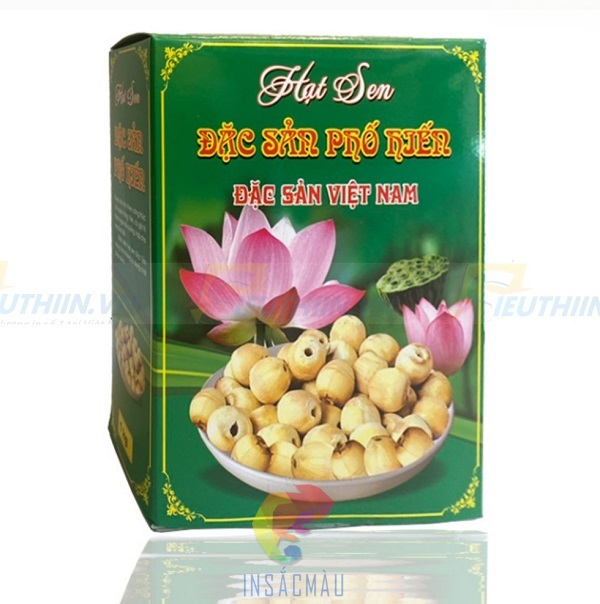 Mẫu hộp giấy đựng hạt sen đẹp