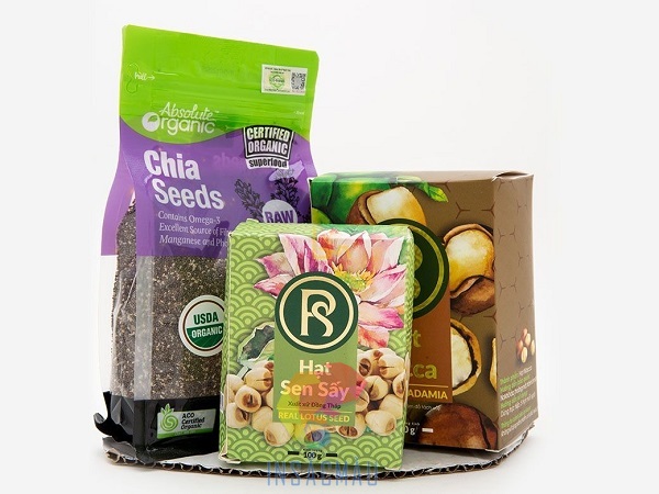 Mẫu hộp đựng hạt sen thiết kế theo yêu cầu