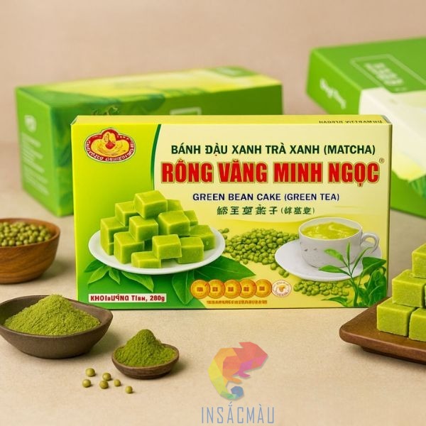 Mẫu hộp đựng bánh đậu xanh chất lượng cao