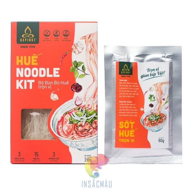 Mẫu hộp giấy đựng bún khô làm bún bò Huế