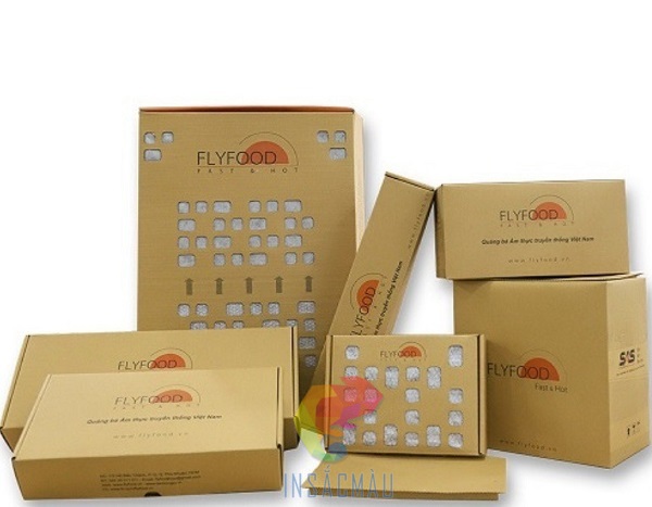 Mẫu hộp đựng gà bó xôi bằng carton, kiểu dáng và kích thước đa dạng