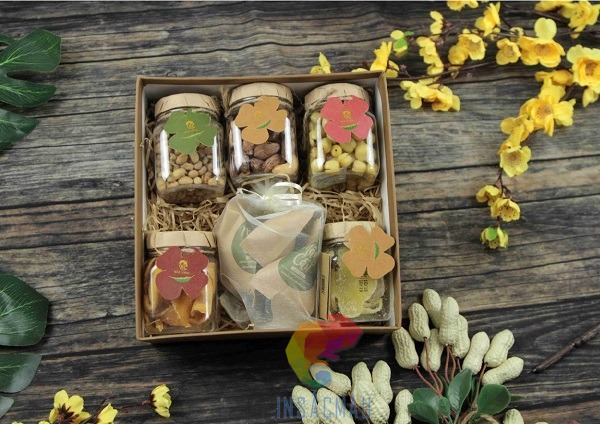 Mẫu hộp đựng hạt dinh dưỡng làm quà tặng
