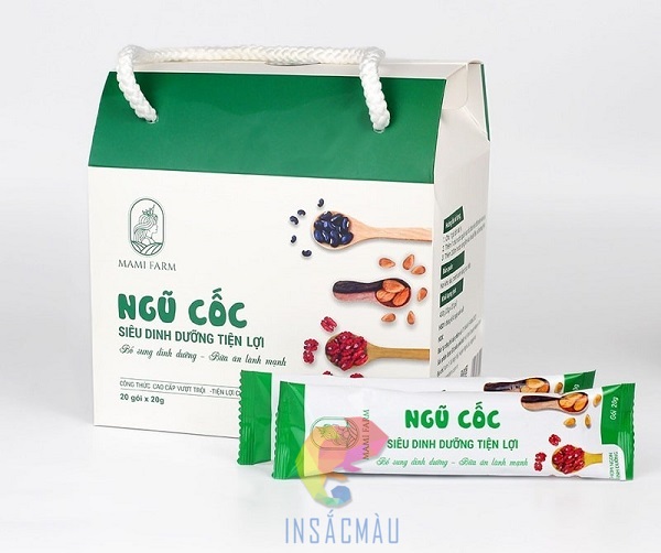 Mẫu hộp đựng ngũ cốc có quai xách