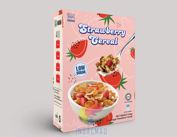 Mẫu hộp đựng ngũ cốc thiết kế đẹp, thu hút
