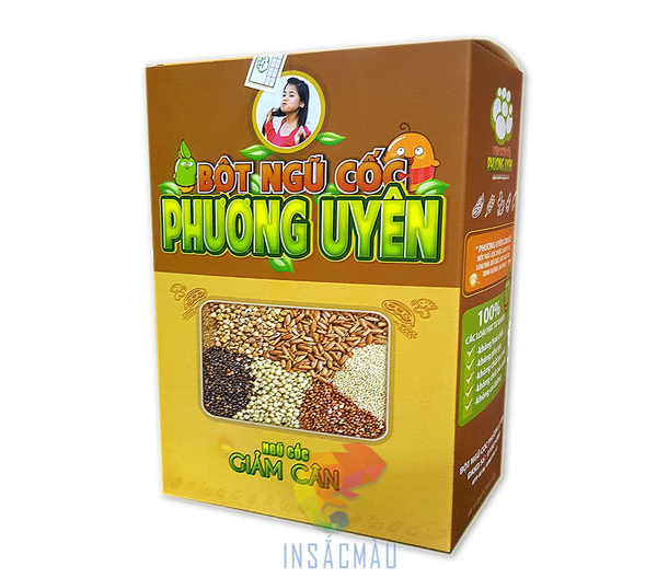 Mẫu hộp đựng ngũ cốc có cửa sổ