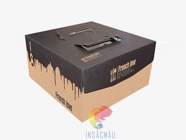 Mẫu hộp giấy đựng bánh kem in theo yêu cầu