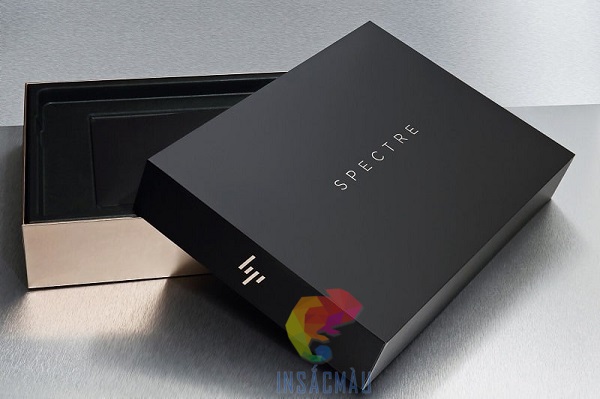 Mẫu hộp giấy nắp rời cao cấp, ép kim logo thương hiệu