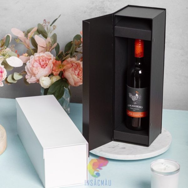 Mẫu hộp giấy cứng nắp lật nam châm