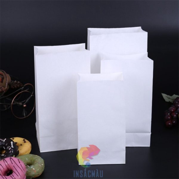 Mẫu túi giấy kraft trắng không quai