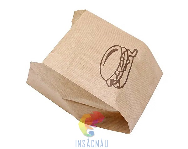 In túi giấy đựng hamburger mọi số lượng tại In Sắc Màu