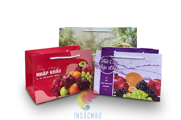 In túi giấy đựng hoa quả tại In Sắc Màu có lợi ích gì?