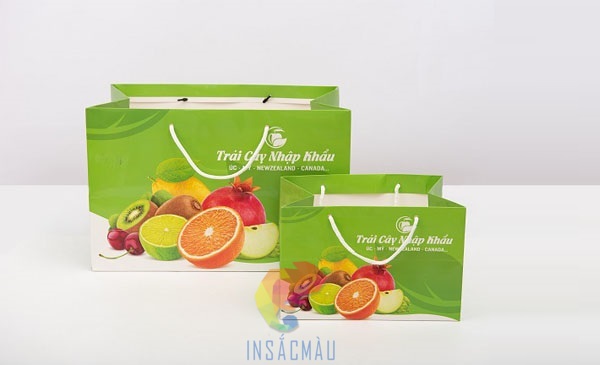 Mẹo tối ưu chi phí in túi giấy cho shop bán hoa quả