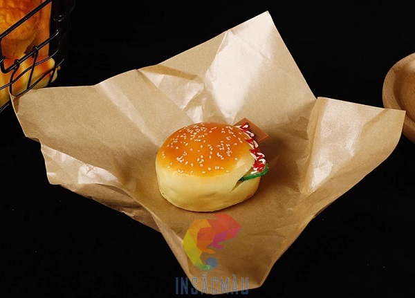 Mẫu giấy gói bánh mì chất liệu không thấm dầu