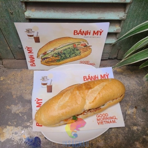 Mẫu giấy gói bánh mì thịt Việt Nam
