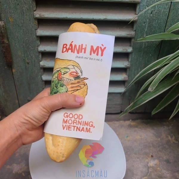 Mẫu giấy gói bánh mì truyền thống Việt Nam