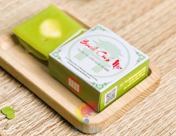 Mẫu hộp đựng bánh cốm đẹp làm từ giấy Ivory