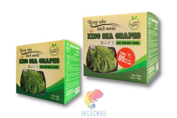 Mẫu hộp giấy đựng rong biển thiết kế đẹp, chất lượng