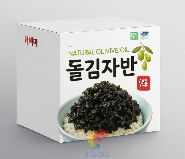 Mẫu hộp đựng rong biển Hàn Quốc
