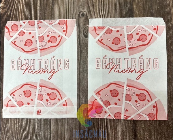 Mẫu túi đựng bánh tráng nướng miệng gập