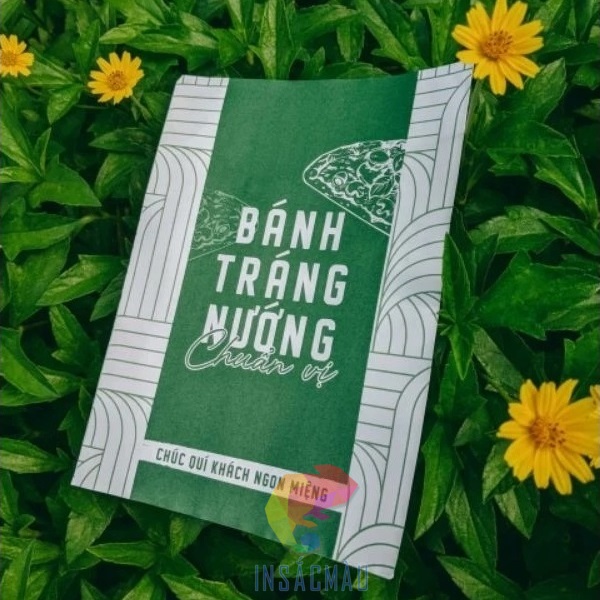 Mẫu túi giấy đựng bánh tráng nướng thiết kế đẹp