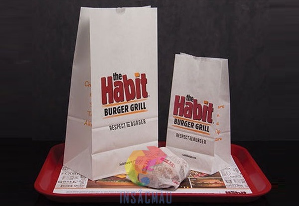 Mẫu túi đựng bánh hamburger nhiều kích thước