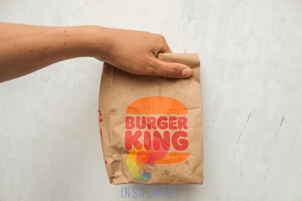 Mẫu túi đựng bánh hamburger bằng giáy kraft nâu