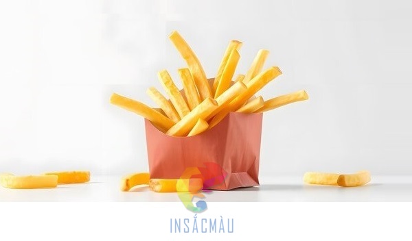 Mẫu túi đựng khoai tây chiên màu đỏ thu hút