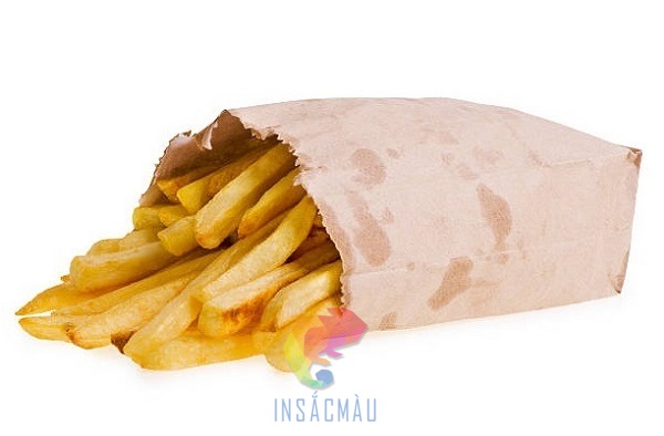 Mẫu túi giấy kraft đựng khoai tây chiên