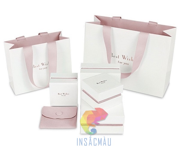 Mẫu túi đựng trang sức màu hồng pastel xinh xắn