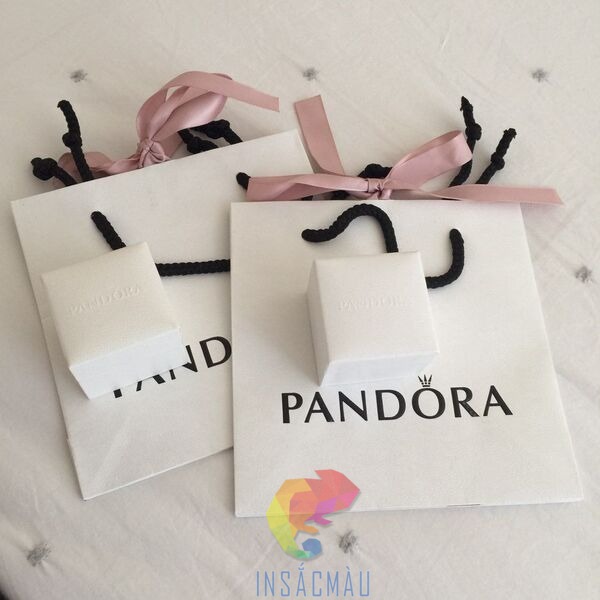 Mẫu túi giấy đựng trang sức thương hiệu Pandora
