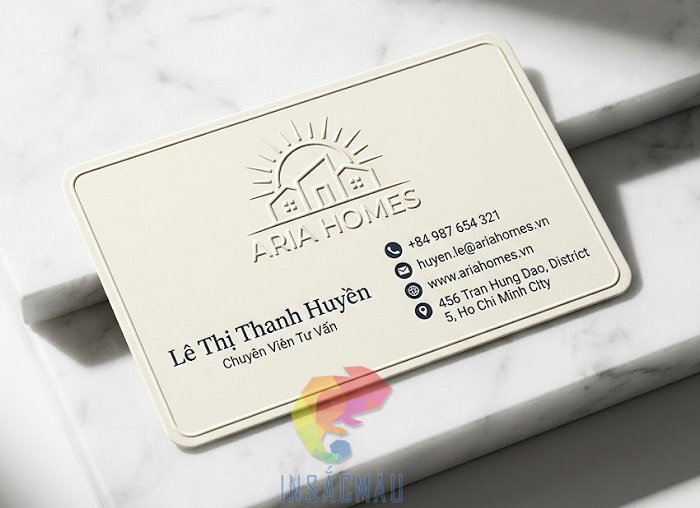 Mẫu danh thiếp bất động sản phong cách tối giản, đẳng cấp