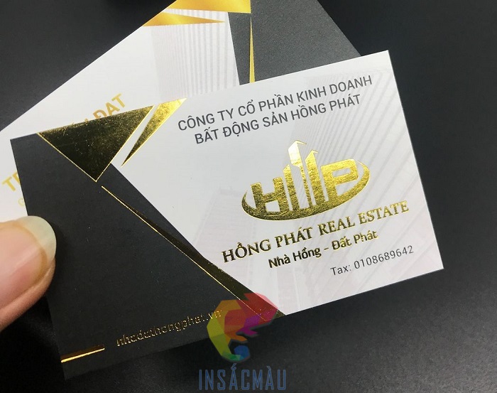 Mẫu name card bất động sản thiết kế bắt mắt