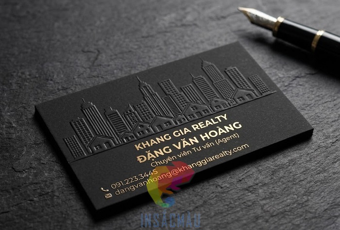 Mẫu name card bất động sản cao cấp