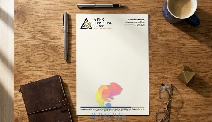 Mẫu letterhead thiết kế ấn tượng, thu hút