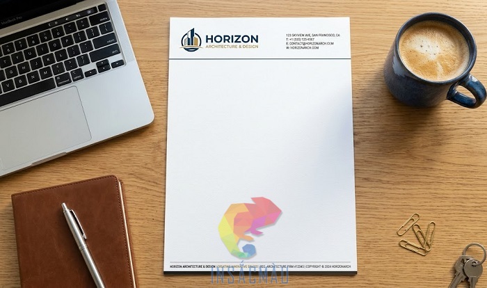 Mẫu letterhead chuyên nghiệp cho công ty