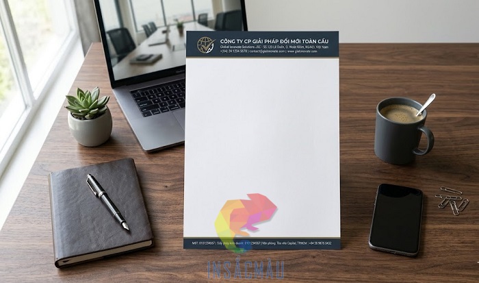 Mẫu giấy tiêu đề cho doanh nghiệp, thiết kế theo yêu cầu