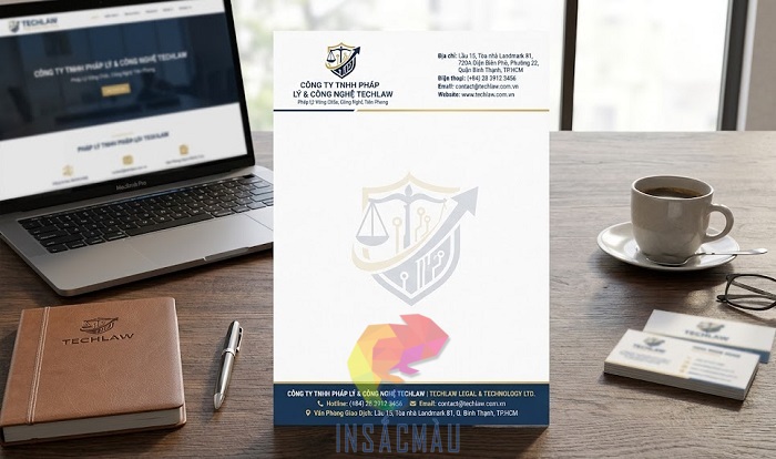 Mẫu letterhead in đầy đủ thông tin chi tiết