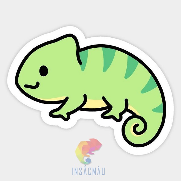 Mẫu sticker con kỳ nhông