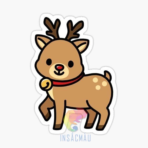 Mẫu sticker hình con nai
