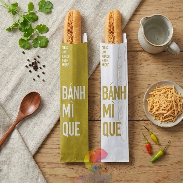 Mẫu túi đựng bánh mì que bằng giấy ford