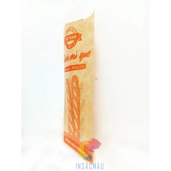 Mẫu túi đựng bánh mì que bằng chất liệu giấy kraft