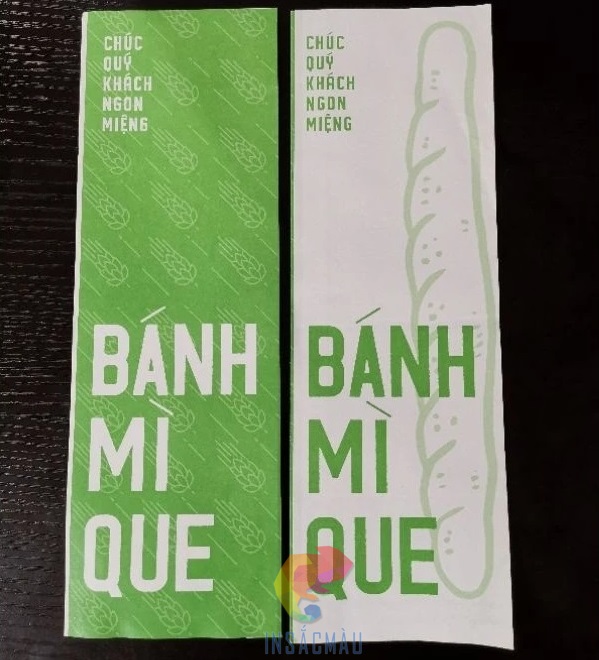 Mẫu túi giấy đựng bánh mì que thiết kế theo yêu cầu