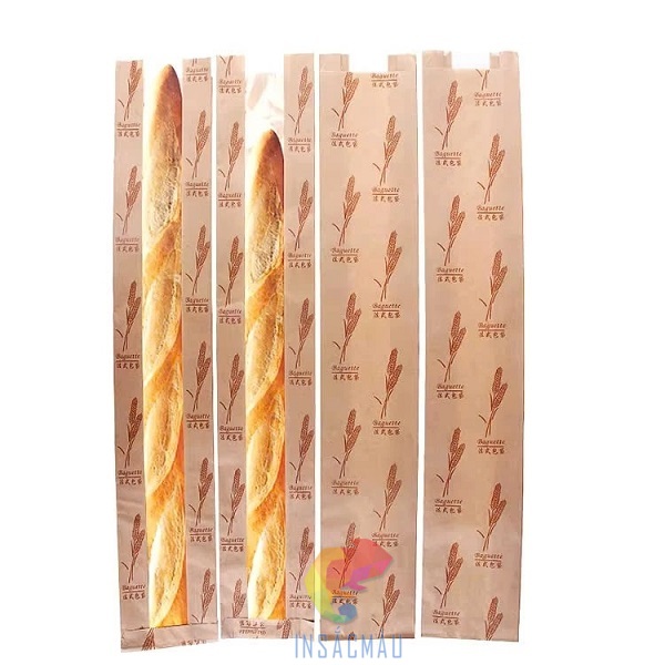 Mẫu túi đựng bánh mì que có cửa sổ