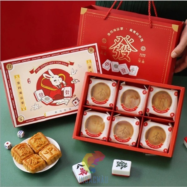 Mẫu túi đựng bánh trung thu cao cấp, thiết kế sang trọng